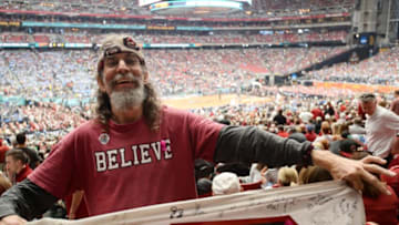 South Carolina basketball superfan Carlton Thompson at the 2016-2017 Final Four. Mandatory Credit: Joe Camporeale-USA TODAY Sports