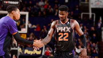 Phoenix Suns Richaun Holmes Deandre Ayton (Photo by Barry Gossage NBAE via Getty Images)