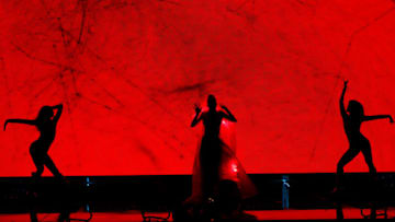 LOS ANGELES, CALIFORNIA - DECEMBER 12: Singer/songwriter Grimes performs onstage during The Game Awards 2019 at Microsoft Theater on December 12, 2019 in Los Angeles, California. (Photo by JC Olivera/Getty Images)