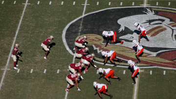 Nov 2, 2019; Tallahassee, FL, USA; Mandatory Credit: Glenn Beil-USA TODAY Sports