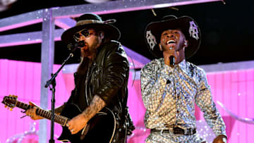Billy Ray Cyrus and Lil Nas X perform "Old Town Road" (Photo by Emma McIntyre/Getty Images for The Recording Academy)