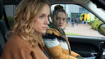 The Nest on Acorn TV. Sophie Rundle as Emily and Mirren Mack as Kaya © Studio Lambert and all3media international_Ep. 1