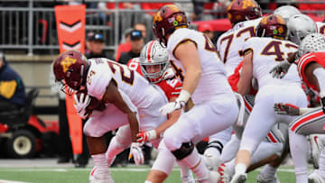 COLUMBUS, OH - OCTOBER 13: Mohamed Ibrahim #24 of the Minnesota Golden Gophers scores a second quarter touchdown against the Ohio State Buckeyes at Ohio Stadium on October 13, 2018 in Columbus, Ohio. (Photo by Jamie Sabau/Getty Images)