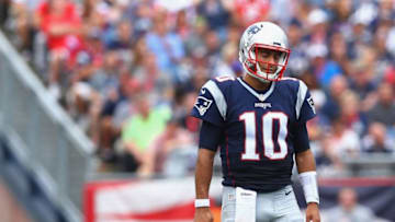 FOXBORO, MA - SEPTEMBER 18: Jimmy Garoppolo