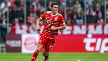Bayern Munich defender Benjamin Pavard attracting interest from Milan clubs. (Photo by Markus Gilliar - GES Sportfoto/Getty Images)