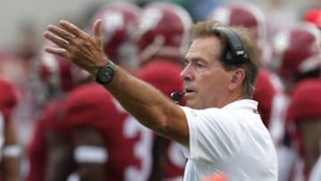 Nick Saban, Alabama Football Mandatory Credit: Marvin Gentry-USA TODAY Sports