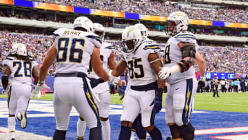 EAST RUTHERFORD, NJ - OCTOBER 08: Melvin Gordon