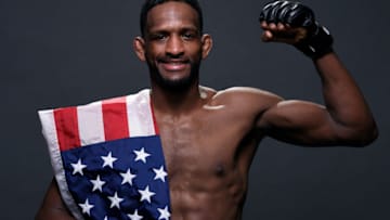 LAS VEGAS, NV - DECEMBER 30: Neil Magny poses for a portrait backstage after his victory over Carlos Condit during the UFC 219 event inside T-Mobile Arena on December 30, 2017 in Las Vegas, Nevada. (Photo by Mike Roach/Zuffa LLC/Zuffa LLC via Getty Images)