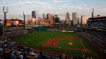 PITTSBURGH, PA - AUGUST 19: Jose Osuna #36 of the Pittsburgh Pirates rounds third after hitting a solo home run in the sixth inning against the St. Louis Cardinals at PNC Park on August 19, 2017 in Pittsburgh, Pennsylvania. (Photo by Justin K. Aller/Getty Images)