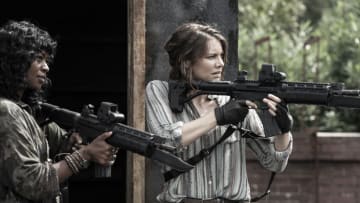 Lauren Cohan as Maggie Rhee, Medina Senghore as Annie - The Walking Dead _ Season 11, Episode 14 - Photo Credit: Josh Stringer/AMC