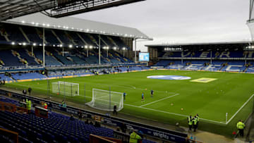LIVERPOOL, ENGLAND - NOVEMBER 03: General view inside the stadium prior to the Premier League match between Everton FC and Brighton & Hove Albion at Goodison Park on November 3, 2018 in Liverpool, United Kingdom. (Photo by Mark Robinson/Getty Images)