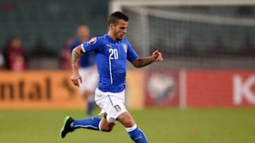 BAKU, AZERBAIJAN - OCTOBER 10: Sebastian Giovinco of Italy in action during the UEFA Euro 2016 qualifying football match between Azerbaijan and Italy at Olympic Stadium on October 10, 2015 in Baku, Azerbaijan. (Photo by Claudio Villa/Getty Images)