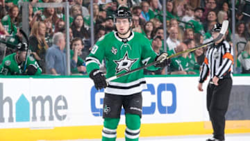 DALLAS, TX - MARCH 31: Remi Elie #40 of the Dallas Stars skates against the Minnesota Wild at the American Airlines Center on March 31, 2018 in Dallas, Texas. (Photo by Glenn James/NHLI via Getty Images) *** Local Caption *** Remi Elie