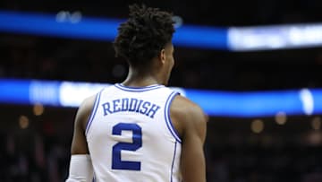 CHARLOTTE, NC - MARCH 16: Duke Blue Devils forward Cam Reddish (2) during the 2nd half of the ACC Tournament championship game with the Duke Blue Devils versus the Florida State Seminoles on March 16th, 2019, at the Spectrum Center in Charlotte, NC. (Photo by Jaylynn Nash/Icon Sportswire via Getty Images)