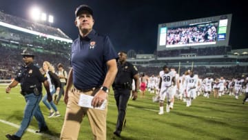 Auburn head coach Gus Malzahn walks off the field after the game at Davis Wade Stadium in Starkville, Miss., on Saturday, Oct. 6, 2018. Mississippi State defeated Auburn 23-9.Jc Auburnmissstate 45