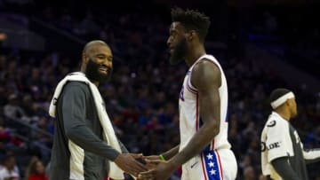 Philadelphia 76ers, Kyle O'Quinn, Norvel Pelle (Photo by Mitchell Leff/Getty Images)