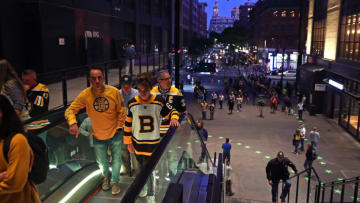 BOSTON, MASSACHUSETTS - SEPTEMBER 25: Fans enter TD Garden before the preseason game between the New Jersey Devils and the Boston Bruins at TD Garden on September 25, 2019 in Boston, Massachusetts. (Photo by Maddie Meyer/Getty Images)