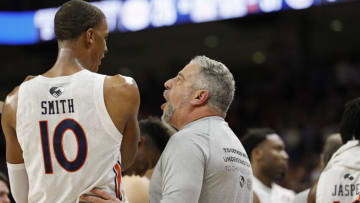 Bruce Pearl continues to talk about Jabari Smith to the Orlando Magic with the No. 1 pick in the 2022 NBA Draft like it's a done deal Mandatory Credit: John Reed-USA TODAY Sports