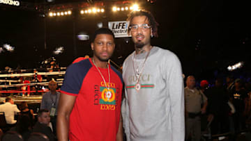 LAS VEGAS, NV - JUNE 17: NBA players Rudy Gay and Willie Cauley-Stein attends The D'USSE Lounge At Ward-Kovalev 2: 'The Rematch' on June 17, 2017 in Las Vegas, Nevada. (Photo by Jerritt Clark/Getty Images for Roc Nation Sports/D'USSE Cognac)