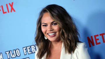 Chrissy Teigen graciously gifted Kourtney Kardashian with a Cravings gift basket (Photo by David Livingston/Getty Images)