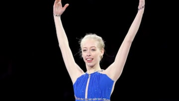 SAN JOSE, CA - JANUARY 07: Bradie Tennell skates in the Smucker's Skating Spectacular during the 2018 Prudential U.S. Figure Skating Championships at the SAP Center on January 7, 2018 in San Jose, California. (Photo by Matthew Stockman/Getty Images)