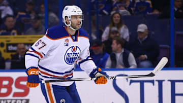Dec 19, 2016; St. Louis, MO, USA; Edmonton Oilers left wing Benoit Pouliot (67) in action during the first period against the St. Louis Blues at Scottrade Center. Mandatory Credit: Billy Hurst-USA TODAY Sports