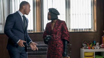 EMPIRE: Pictured L-R: Trai Byers and Taraji P. Henson in the "Fortune Be Not Crost" episode of EMPIRE airing Wednesday, Nov. 8 (8:00-9:00 PM ET/PT) on FOX. ©2017 Fox Broadcasting Co. CR: Chuck Hodes/FOX