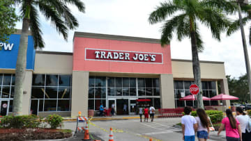 PEMBROKE PINES, FLORIDA - JULY 16: Customers wearing face masks enter a Trader Joe's store on July 16, 2020 in Pembroke Pines, Florida. Some major U.S. corporations are requiring masks to be worn in their stores upon entering to control the spread of COVID-19. (Photo by Johnny Louis/Getty Images)