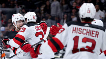 Pavel Zacha #37 of the New Jersey Devils. (Photo by Harry How/Getty Images)