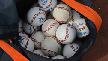 Omaha, NE - JUNE 23: A general view of a bag of baseballs before the start of the game between the Virginia Cavaliers and the Vanderbilt Commodores during game two of the College World Series Championship Series on June 23, 2015 at TD Ameritrade Park in Omaha, Nebraska. (Photo by Peter Aiken/Getty Images) Omaha, NE - JUNE 23: A general view of the away jersey of the Vanderbilt Commodores and the home jersey of the Virginia Cavaliers before the start of game two of the College World Series Championship Series on June 23, 2015 at TD Ameritrade Park in Omaha, Nebraska. (Photo by Peter Aiken/Getty Images)