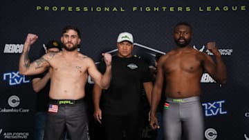 Challenger Series 1 Weigh-in at DoubleTree by Hilton in Orlando, Florida, Thursday, Feb. 17, 2022. (Cooper Neill / PFL)