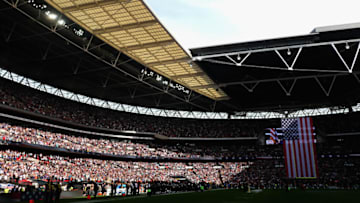 LONDON, ENGLAND - SEPTEMBER 24: A general view during the NFL International Series match between Baltimore Ravens and Jacksonville Jaguars at Wembley Stadium on September 24, 2017 in London, England. (Photo by Alex Pantling/Getty Images)