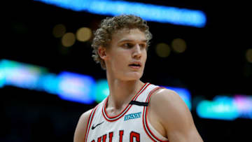 NEW ORLEANS, LOUISIANA - JANUARY 08: Lauri Markkanen #24 of the Chicago Bulls stands on the cout during a NBA game against the New Orleans Pelicans at Smoothie King Center on January 08, 2020 in New Orleans, Louisiana. NOTE TO USER: User expressly acknowledges and agrees that, by downloading and or using this photograph, User is consenting to the terms and conditions of the Getty Images License Agreement. (Photo by Sean Gardner/Getty Images)