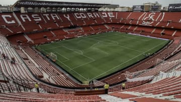 SEVILLE, SPAIN - AUGUST 30: General view of Estadio Ramon Sanchez Pizjuan after its refurbishment and before the La Liga match between Sevilla FC and Club Atletico de Madrid on August 30, 2015 in Seville, Spain. (Photo by Gonzalo Arroyo Moreno/Getty Images)