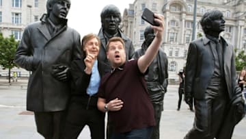 Paul McCartney joins James Corden for Carpool Karaoke in London on THE LATE LATE SHOW WITH JAMES CORDEN, scheduled to air Thursday, June 21st, 2018 (12:37-1:37 AM, ET/PT) on the CBS Television Network. Photo: Craig Sugden/CBS ÃÂ©2018 CBS Broadcasting, Inc. All Rights Reserved