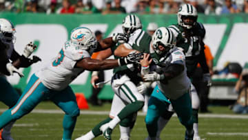 Quarterback Sam Darnold #14 of the New York Jets (Photo by Michael Owens/Getty Images)