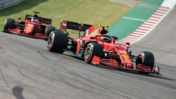 Carlos Sainz Jr., Charles Leclerc, Formula 1 (Photo by JIM WATSON/AFP via Getty Images)