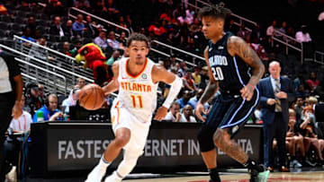 Trae Young #11 of the Atlanta Hawks (Photo by Scott Cunningham/NBAE via Getty Images)