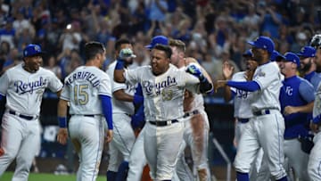 Salvador Perez #13 of the Kansas City Royals (Photo by Ed Zurga/Getty Images)