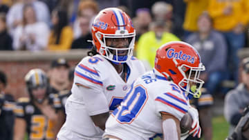Emory Jones, Malik Davis, Florida Gators. (Mandatory Credit: Denny Medley-USA TODAY Sports)