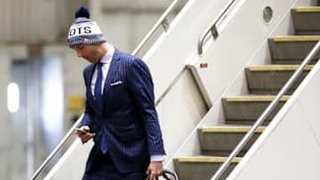 MINNEAPOLIS, MN - JANUARY 29: Character coach and team development coach Jack Easterby arrives with the New England Patriots for Super Bowl LII on January 29, 2018 at the Minneapolis-St. Paul International Airport in Minneapolis,Minnesota. (Photo by Elsa/Getty Images)