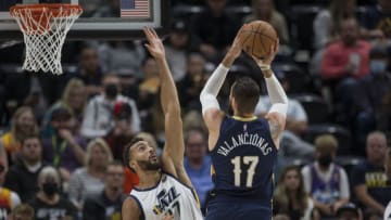 Jonas Valanciunas #17 of the New Orleans Pelicans (Photo by Chris Gardner/Getty Images)