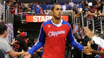 Nov 24, 2013; Los Angeles, CA, USA; Los Angeles Clippers center Ryan Hollins (15) takes the court for the game against the Chicago Bulls at Staples Center. Clippers won 121-82. Mandatory Credit: Jayne Kamin-Oncea-USA TODAY Sports