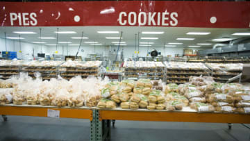Fresh baked good on sale at Costco, a popular warehouse-style store packed with bulk items from food to clothing, offered at reduced prices in Brooklyn. (Photo by Ramin Talaie/Corbis via Getty Images)