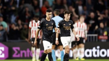 EINDHOVEN - Gabriel Martinelli of Arsenal FC during the UEFA Europa League Group A match between PSV Eindhoven and Arsenal FC at Phillips Stadium on October 27, 2022 in Eindhoven, Netherlands. ANP | Dutch Height | MAURICE VAN STONE (Photo by ANP via Getty Images)