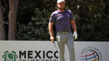 MEXICO CITY, MEXICO - MARCH 04: Tyrrell Hatton of England plays a tee shot during the final round of World Golf Championships-Mexico Championship at Club De Golf Chapultepec on March 4, 2018 in Mexico City, Mexico. (Photo by Gregory Shamus/Getty Images)