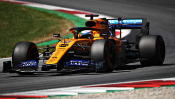 SPIELBERG, AUSTRIA - JUNE 28: Carlos Sainz of Spain driving the (55) McLaren F1 Team MCL34 Renault on track during practice for the F1 Grand Prix of Austria at Red Bull Ring on June 28, 2019 in Spielberg, Austria. (Photo by Bryn Lennon/Getty Images)