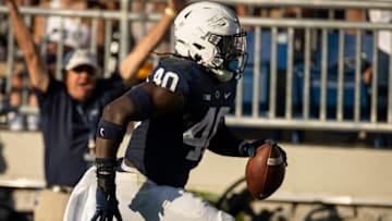 Jesse Luketa #40 of the Penn State Nittany Lions (Photo by Scott Taetsch/Getty Images)