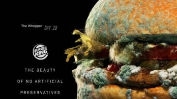 Burger King moldy Whopper shows the beauty of no artificial preservatives, photo provided by Burger King
