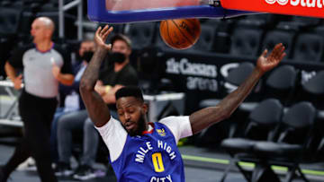 Denver Nuggets forward JaMychal Green dunks in on 14 May 2021. (Rick Osentoski-USA TODAY Sports)